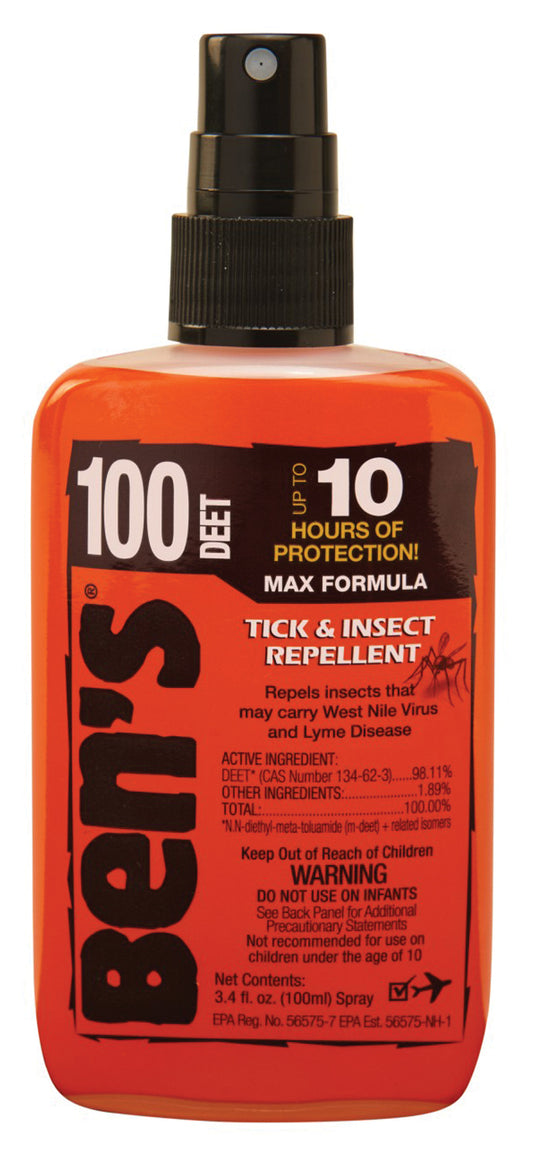 Ben's 100 Pump 3.4oz Insect Repellent - Convenient Uncarded Packaging