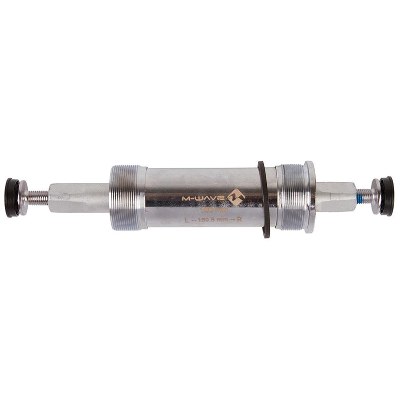 Load image into Gallery viewer, M-Wave Carousel Fat Bike Square Taper Bottom Bracket, British 100mm/159.5mm, Sealed Cartridge, Silver (Pack of 2)
