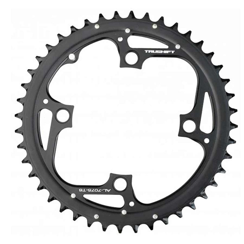 Load image into Gallery viewer, Truvativ 44T 9 sp BCD 104mm, 4-Bolt, Outer Chainring, For 22/33/44, Aluminum, Black, 11.6215.186.000
