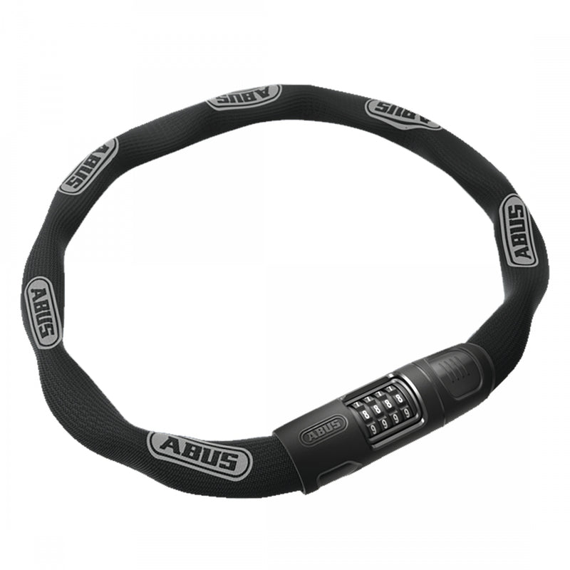 Load image into Gallery viewer, Abus 8808C 8mm Square Chain Lock &amp; 8802 Combination Security Chain Soft-Touch Fabric, 3.7' Bundle
