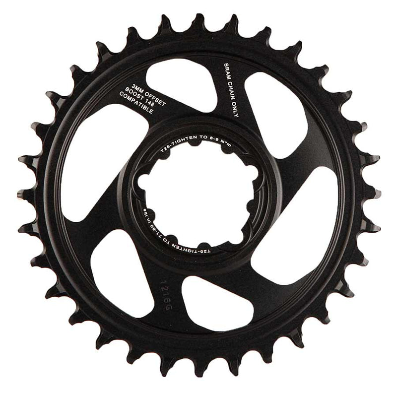 Load image into Gallery viewer, SRAM X-Sync 2 Eagle Chainring 34t SRAM Direct Mount 12-Speed Aluminum Black
