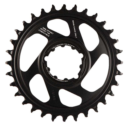 SRAM X-Sync 2 Eagle Chainring 38t Direct Mount 10/11/12-Speed Steel Black