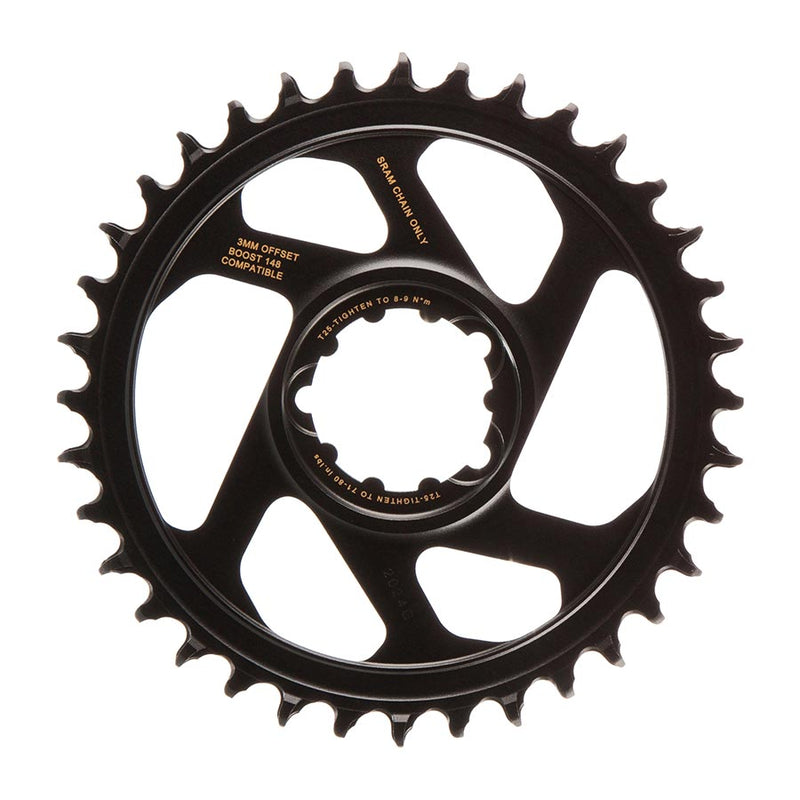 Load image into Gallery viewer, SRAM X-Sync 2 Eagle Chainring 36t Direct Mount 10/11/12-Speed Aluminum Black
