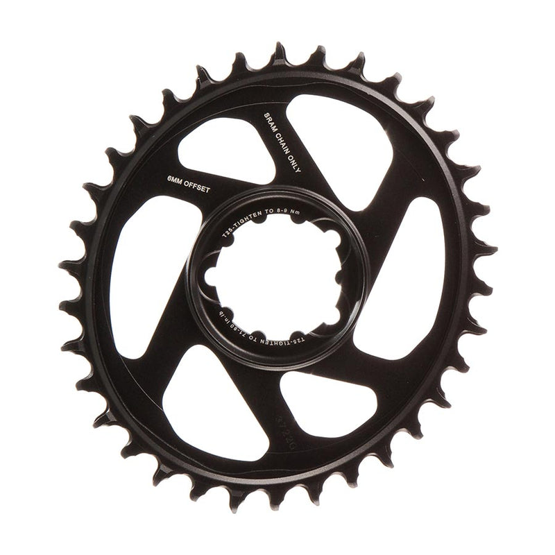 Load image into Gallery viewer, SRAM X-Sync 2 Eagle Oval Chainring 34t Direct Mount 10/11/12-Speed Aluminum Blk
