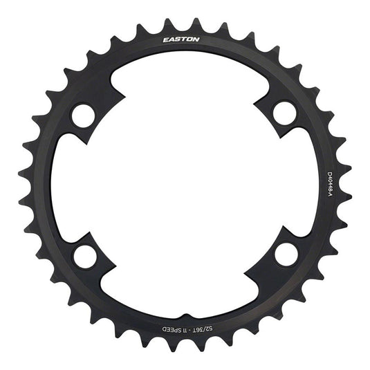 Easton 4 Bolt 36T Chainring 11sp, BCD: 64/104, Aluminum, Black
