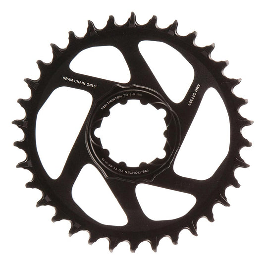 SRAM X-SYNC 2 SL 6mm Chainring, Teeth: 34, Speed: 11/12, BCD: Direct Mount, Single, Aluminum, Black