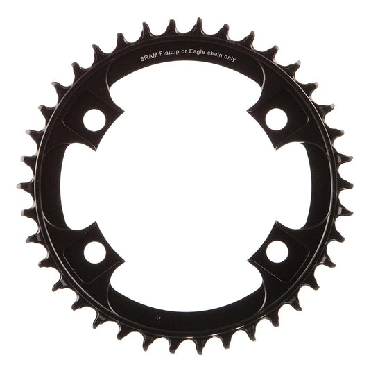 SRAM X-Sync Road Chainring 38t 107 BCD 4-Bolt 1x12-Speed Aluminum Blast Black