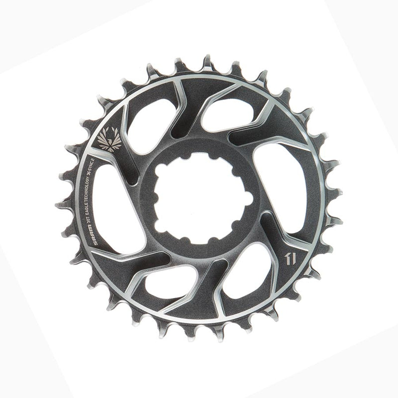 Load image into Gallery viewer, SRAM X-SYNC 2 X01 Eagle Polar Grey, Chainring, Teeth: 30, Speed: 12, BCD: Direct Mount, Single, Alloy, Offset 6mm, Grey
