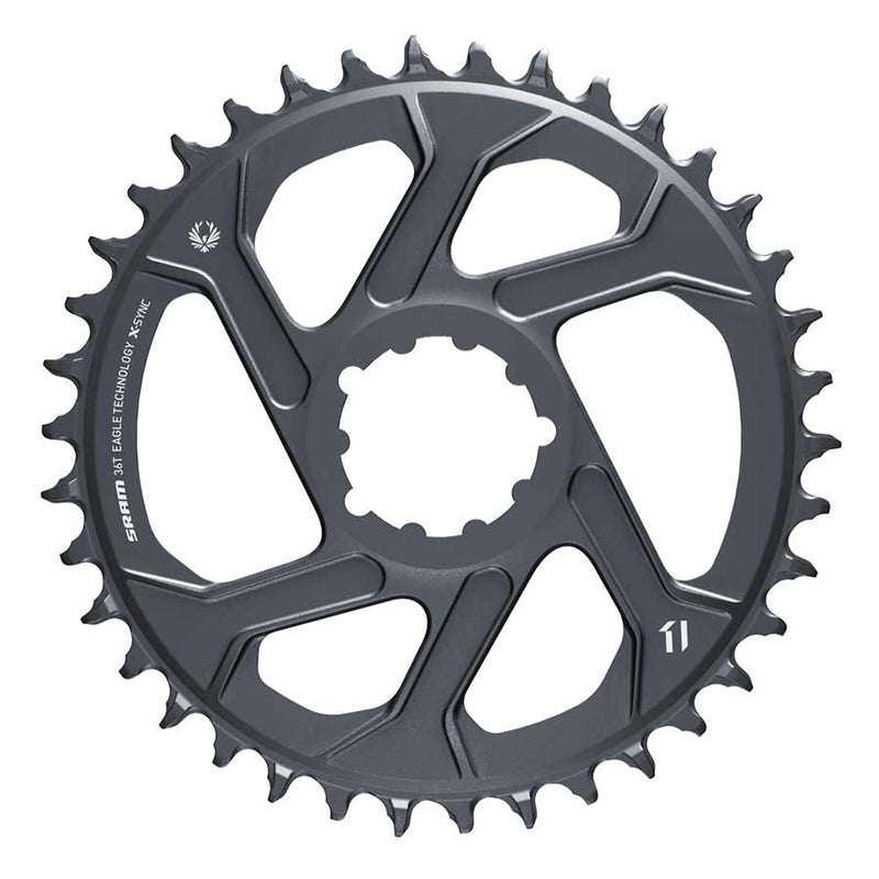 Load image into Gallery viewer, SRAM Eagle Chainring Teeth: 36, Speed: 11/12, BCD: Direct Mount, Aluminum, Lunar/Polar Grey, 6mm
