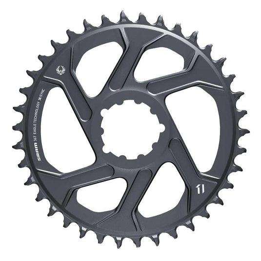 SRAM Eagle Chainring Teeth: 36, Speed: 11/12, BCD: Direct Mount, Aluminum, Lunar/Polar Grey, 6mm