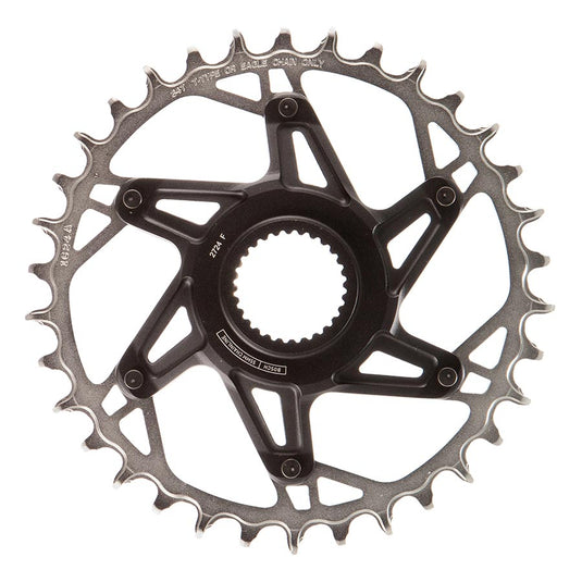 SRAM XX Eagle T-Type DM E-MTB Bosch, Chainring, Teeth: 34, Speed: 12, BCD: Direct Mount, Aluminum/Steel, Black