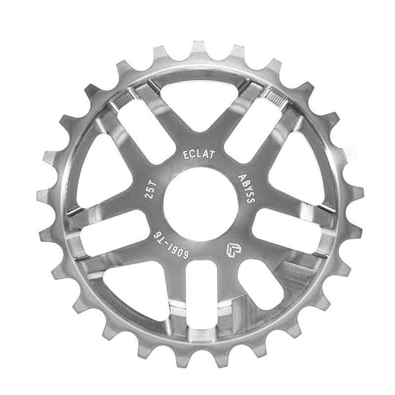Load image into Gallery viewer, Eclat Abyss Chainring Teeth: 25, 6061-T6 Aluminum, Silver

