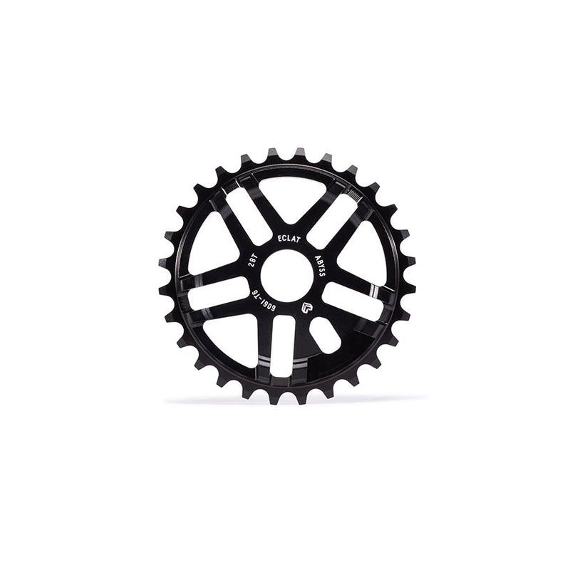Load image into Gallery viewer, Eclat Abyss Chainring Teeth: 28, 6061-T6 Aluminum, Black
