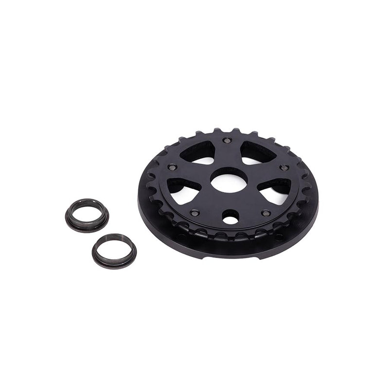 Load image into Gallery viewer, We The People Paragon Guard Combo, Chainring, Teeth: 25, 6061-T6 Aluminum, Black, Set
