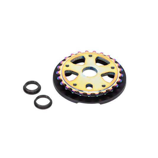 We The People Paragon Guard Combo, Chainring, Teeth: 25, 6061-T6 Aluminum, Multicolor, Set