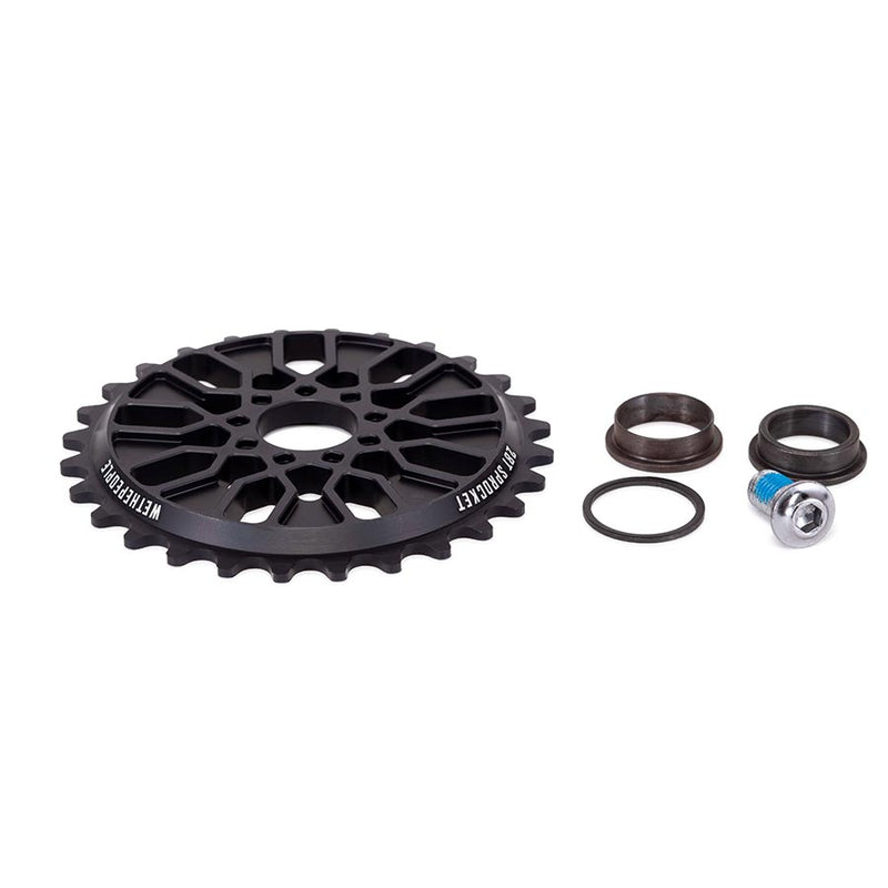 Load image into Gallery viewer, We The People Pathfinder Chainring, Teeth: 28, 6061-T6 Aluminum, Black
