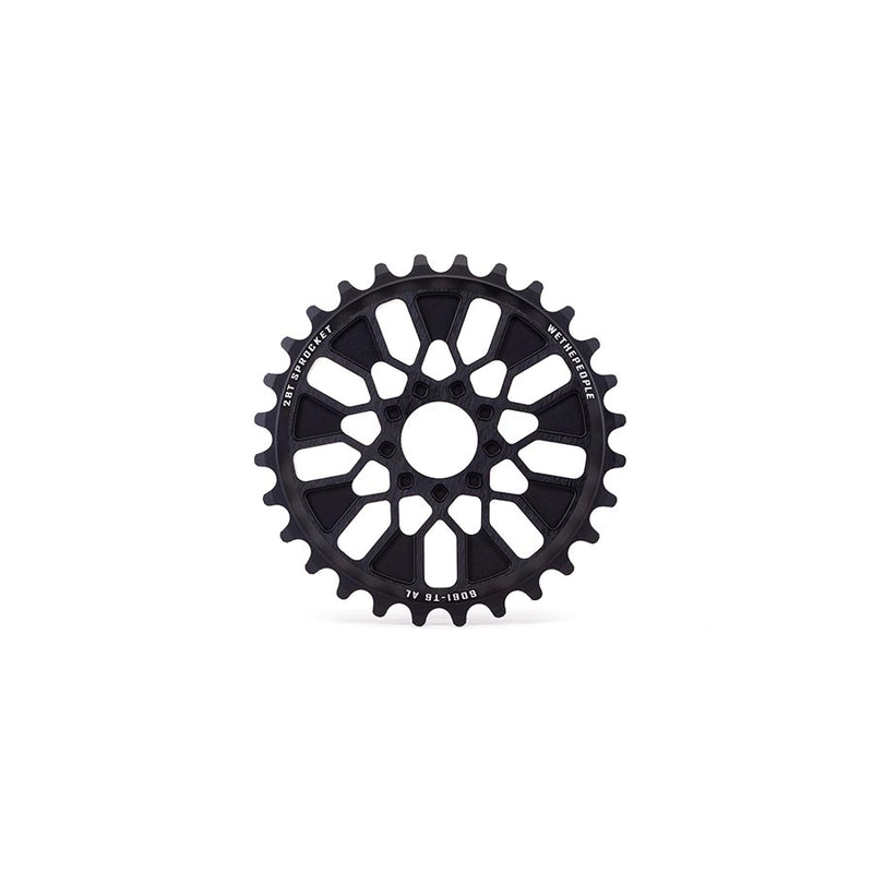 Load image into Gallery viewer, We The People Pathfinder Chainring, Teeth: 28, 6061-T6 Aluminum, Black
