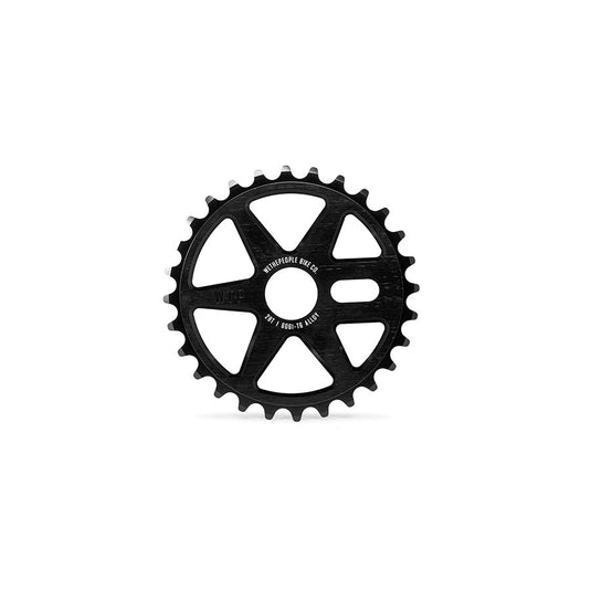 We The People Logic Chainring, Teeth: 28, 6061-T6 Aluminum, Black