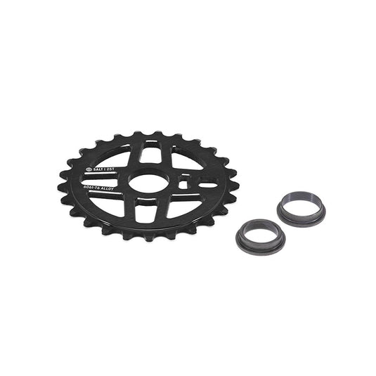 Salt Pro Chainring Teeth: 25, 6061-T6 Aluminum, Black
