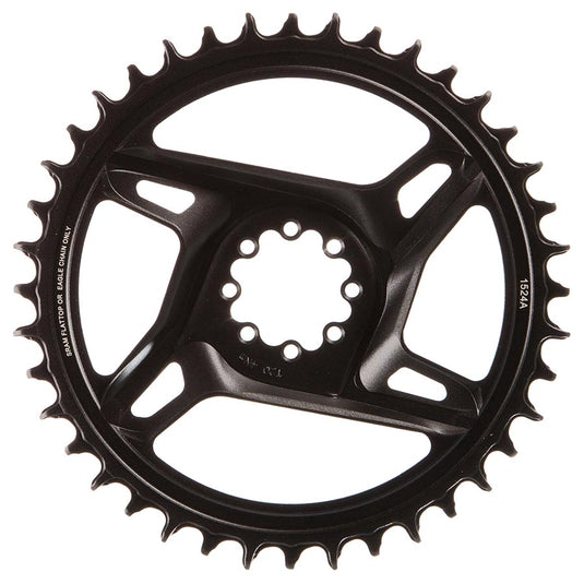 SRAM RED X-Sync Chainring - 40t, 12/13-Speed, 8-Bolt Direct Mount, 6.5mm Offset, Black/Silver, E1
