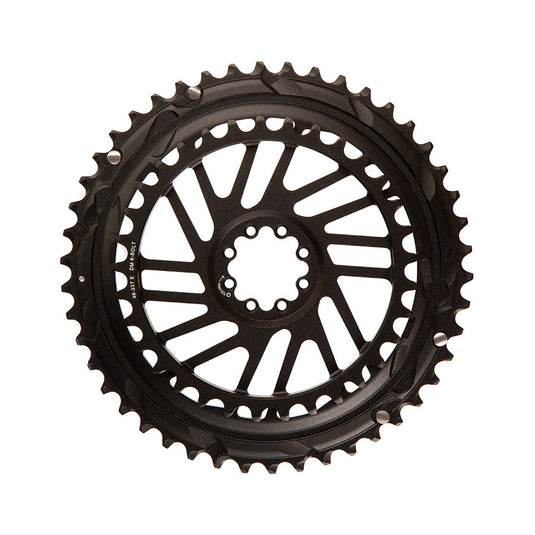 SRAM Force E1 2x Direct Mount, Chainring, Teeth: 46/33, Speed: 12, BCD: Direct Mount SRAM 8 Bolt, Black