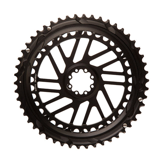 SRAM Force E1 2x Direct Mount, Chainring, Teeth: 50/37, Speed: 12, BCD: Direct Mount SRAM 8 Bolt, Black