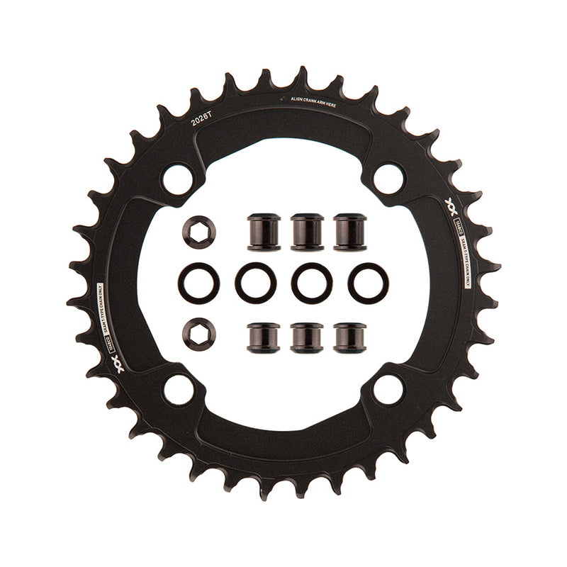 Load image into Gallery viewer, SRAM XX Downhill T-Type Chainring - 36t, 12-Speed, 104mm BCD, 3mm Offset, CNC Aluminum, Black
