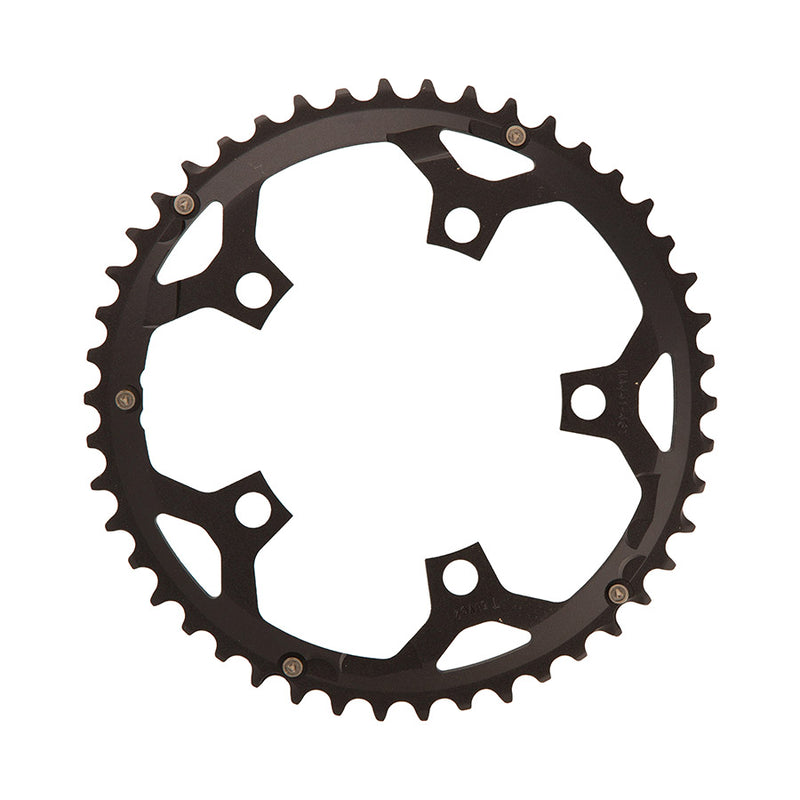 Load image into Gallery viewer, FSA Gossamer/Omega Pro Road Chainring, Teeth: 46, Speed: 10/11, BCD: 110, Bolts: 5, Outer, Aluminum, Black
