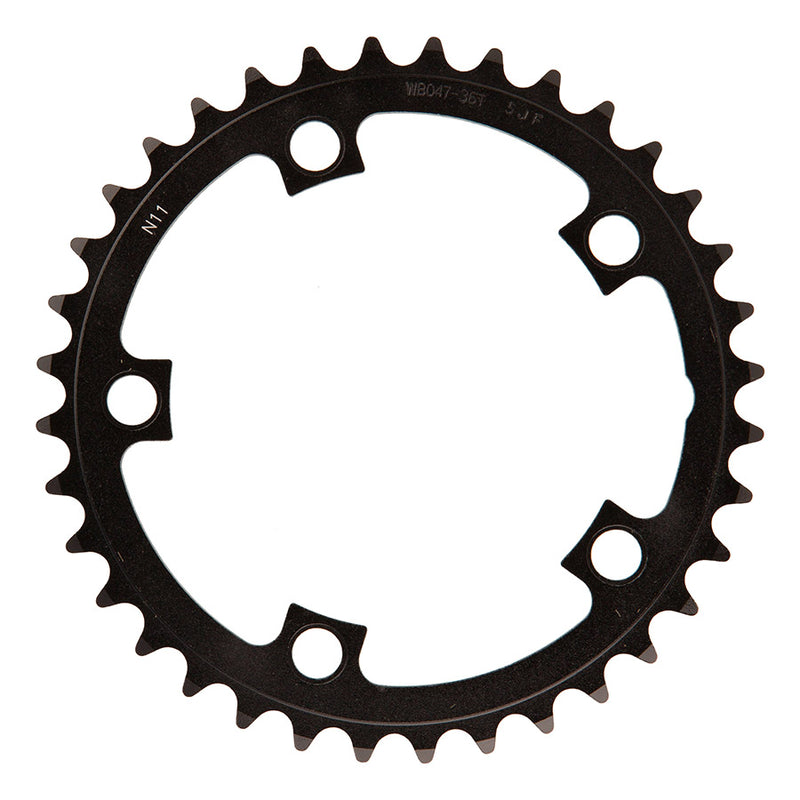 Load image into Gallery viewer, FSA Gossamer/Omega Pro Road Chainring, Teeth: 36, Speed: 10/11, BCD: 110, Bolts: 5, Inner, Aluminum, Black
