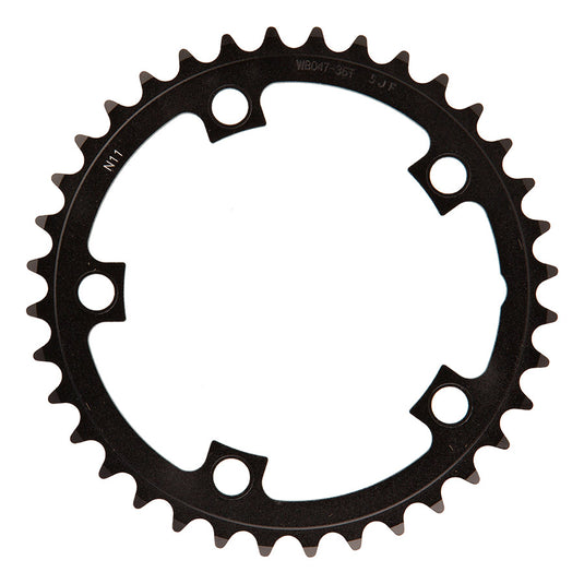 FSA Gossamer/Omega Pro Road Chainring, Teeth: 36, Speed: 10/11, BCD: 110, Bolts: 5, Inner, Aluminum, Black