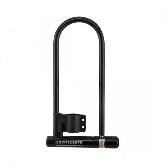 Kryptonite Keeper Long Shackle U-Lock Bundle High-Security 12mm Hardened Steel Bike Lock with Bracket