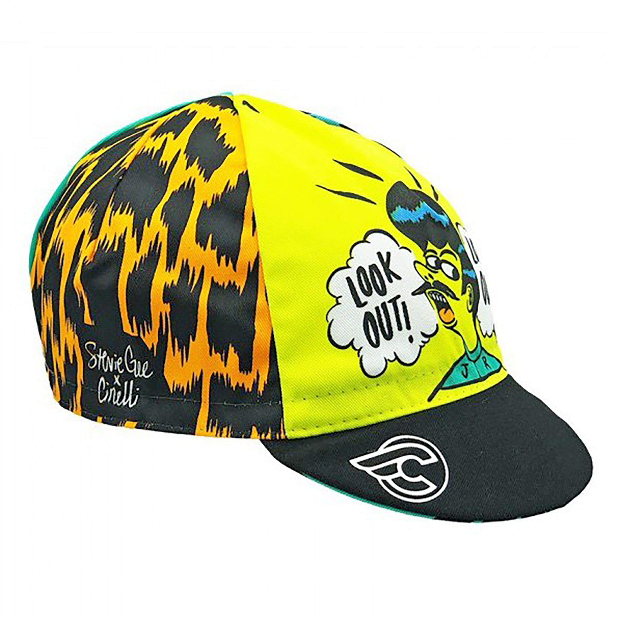Cinelli Stevie Gee Art Cycling Cap - Made in Italy, Polyester-Cotton ...