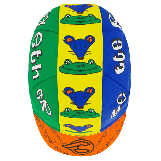 Cinelli Cycling Cap, Better Together, Green/Yellow