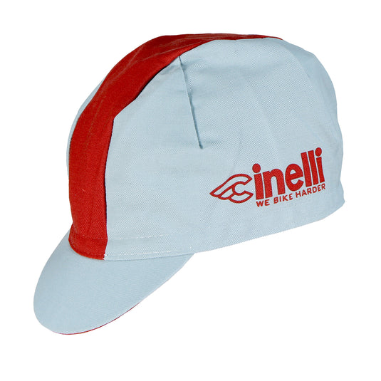 Cinelli Cycling Cap,We Bike Harder, Red Line