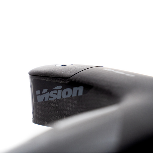 Vision Metron 5D ACR EVO Drop Handlebar, 38cm Width, 90mm Stem Length, -6° Angle, Integrated Carbon Design – Black
