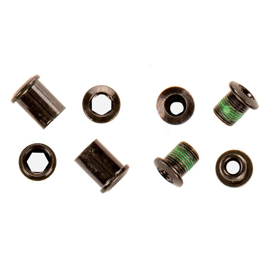 SRAM 4 Bolt Bashguard Chainring Bolts, Chainring Hardware, Black, Kit
