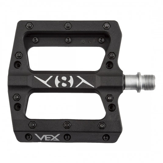 Origin8 Vex Platform Pedals 9/16" Concave Composite Body Replaceable Pins Black
