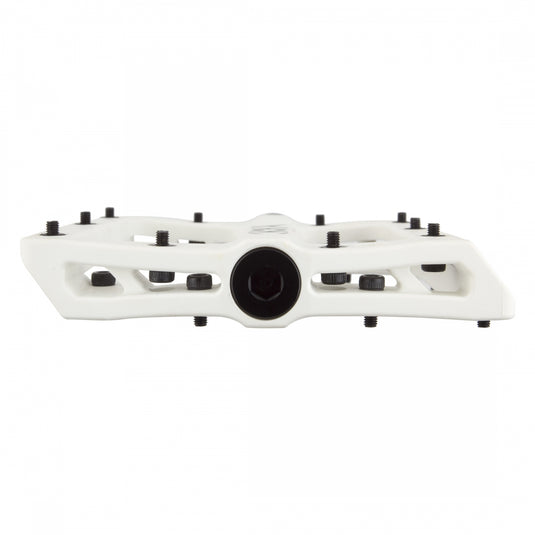 Origin8 Vex Platform Pedals 9/16" Concave Composite Body Replaceable Pins White