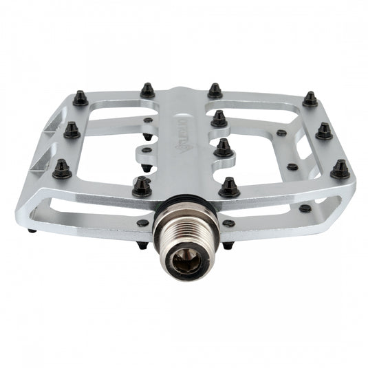 Origin8 Rascal Platform Pedals 9/16" Concave Aluminum Body Removable Pins Silver