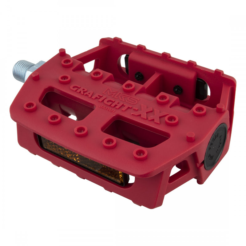 Load image into Gallery viewer, MKS-Grafight-XX-Flat-Platform-Pedals-Composite-PEDL0739-Bicycle-Pedals
