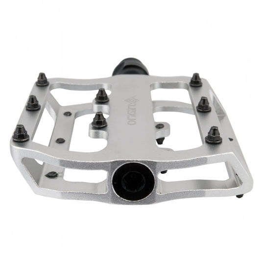 Origin8 Rascal XS Platform Pedals 9/16" Concave Alloy Body Removable Pins Silver