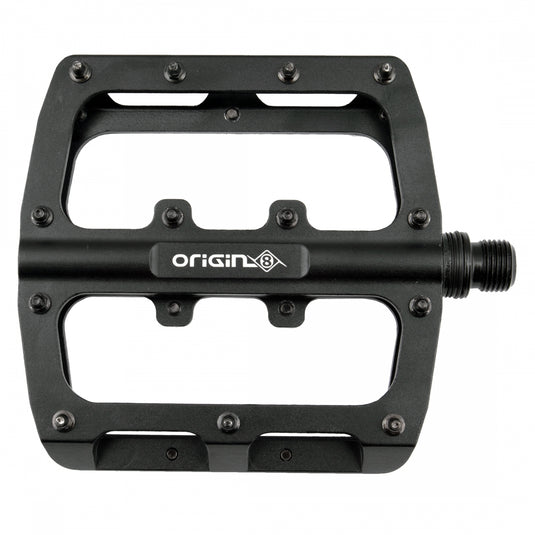 Origin8 Rascal XL Platform Pedals 9/16" Concave Alloy Body Removable Pins Black