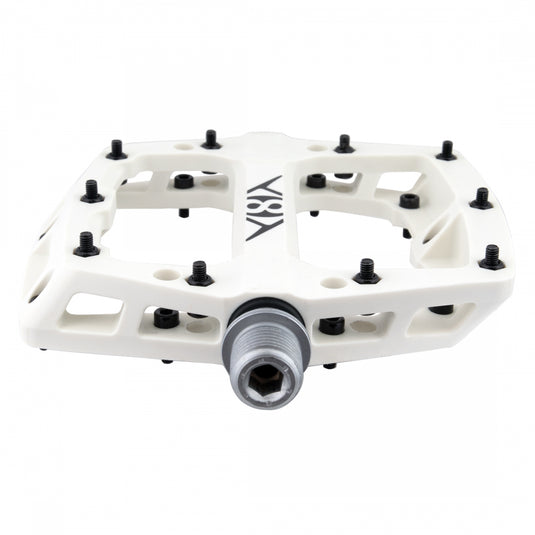 Origin8 Retox Platform Pedals 9/16" Concave Composite Body Removable Pins White