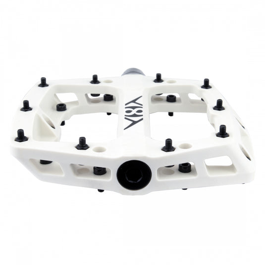 Origin8 Retox Platform Pedals 9/16" Concave Composite Body Removable Pins White