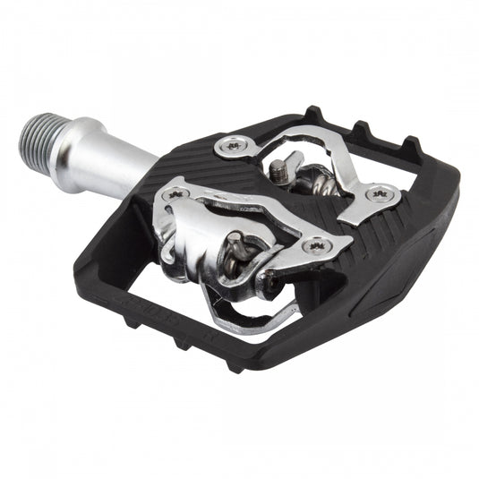 Origin8-Everland-Race-Double-Clipless-Clipless-Pedals-with-Cleats-Carbon-Fiber-Composite-Chromoly-Steel-PEDL0777-Bicycle-Pedals