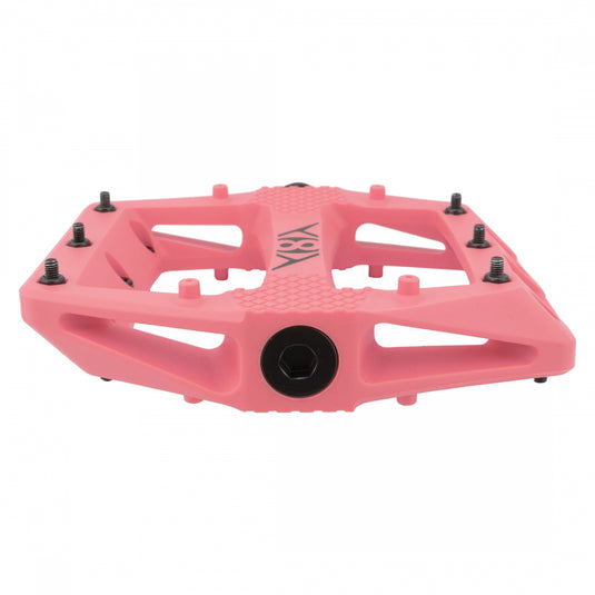 Origin8 Strapd Platform Pedal 9/16" Chromoly Axle Concave Composite Body Pink