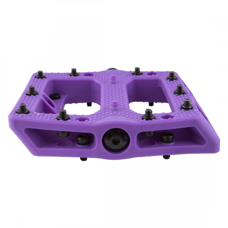 Load image into Gallery viewer, Alienation Foot Fetish Pedal 9/16&quot; Concave Composite Body Removable Pins Purple
