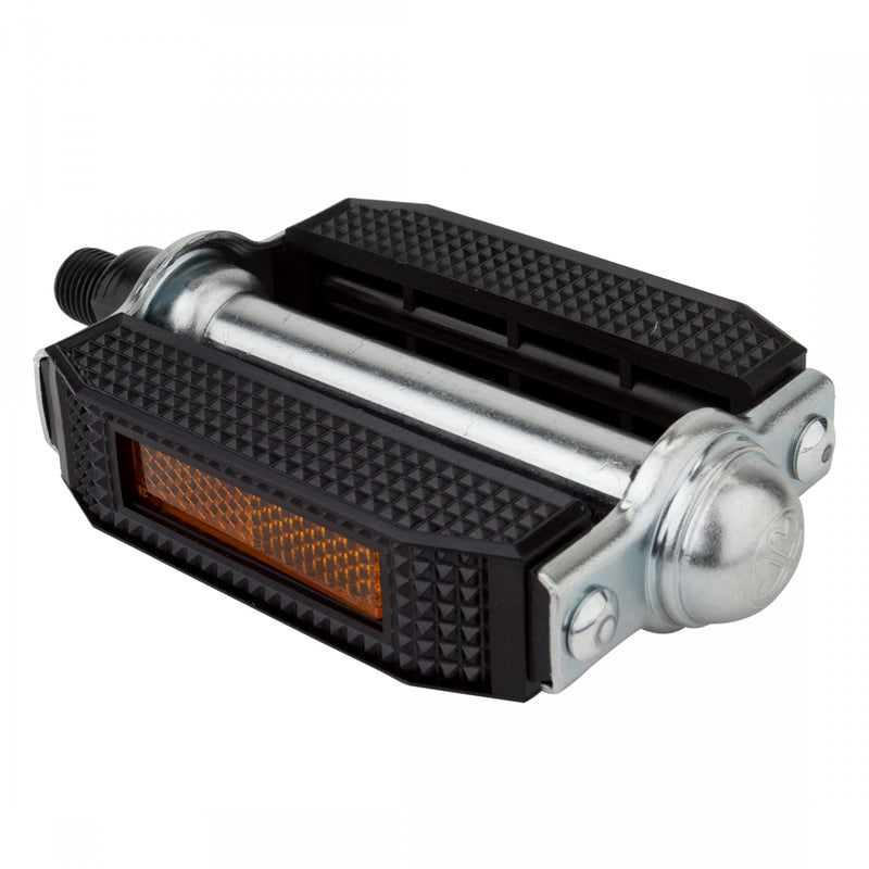 Load image into Gallery viewer, Sunlite-Classic-Block-Flat-Platform-Pedals-Galvanized-Steel-Body-Boron-Steel-PEDL0837-Bicycle-Pedals
