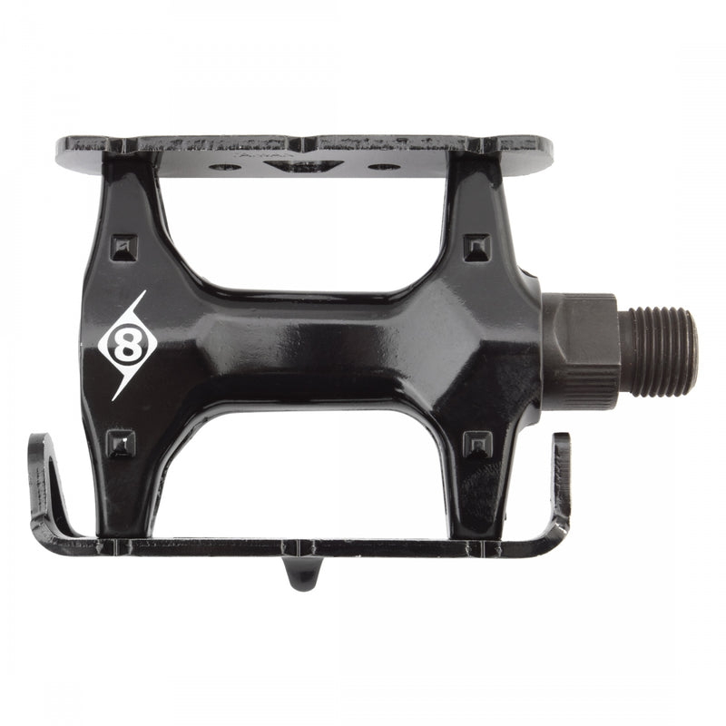 Load image into Gallery viewer, Origin8 Pro Lite Track Platform Pedals 9/16&quot; Chromoly Axle Alloy Body PC-Black
