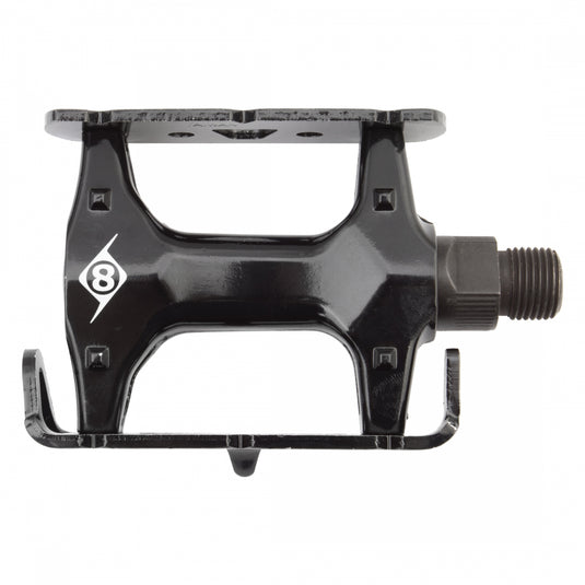 Origin8 Pro Lite Track Platform Pedals 9/16" Chromoly Axle Alloy Body PC-Black